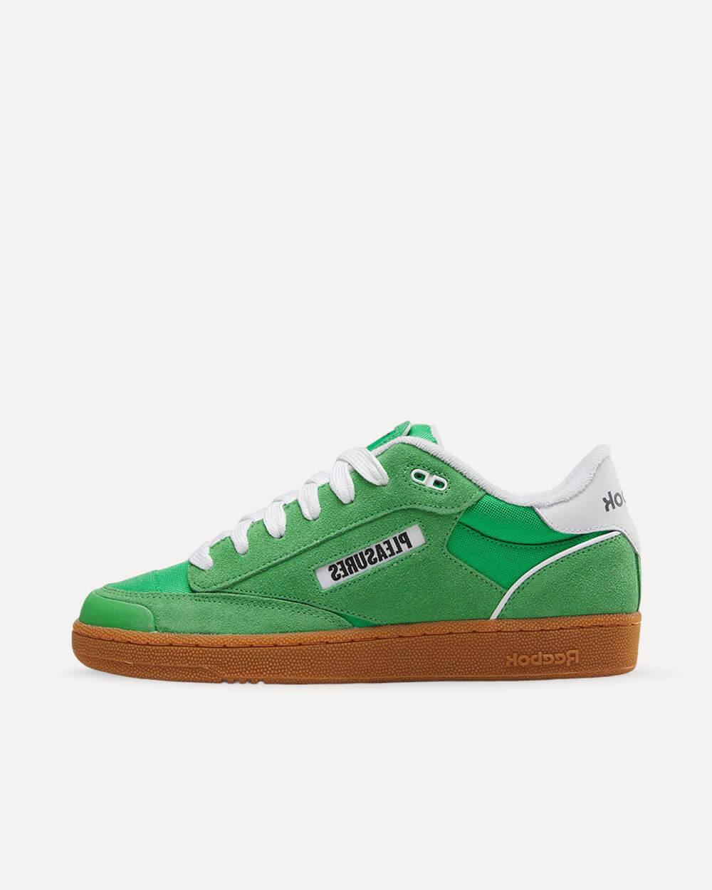 Reebok x PLEASURES Club C Bulc “Not Guilty” Sport Green/Raw Green-White-Gum 100206744 sneaker
