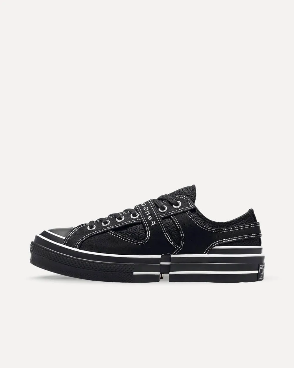 Converse x Feng Chen Wang Chuck 70 2-in-1 Black/Black/Egret A08858C sneaker