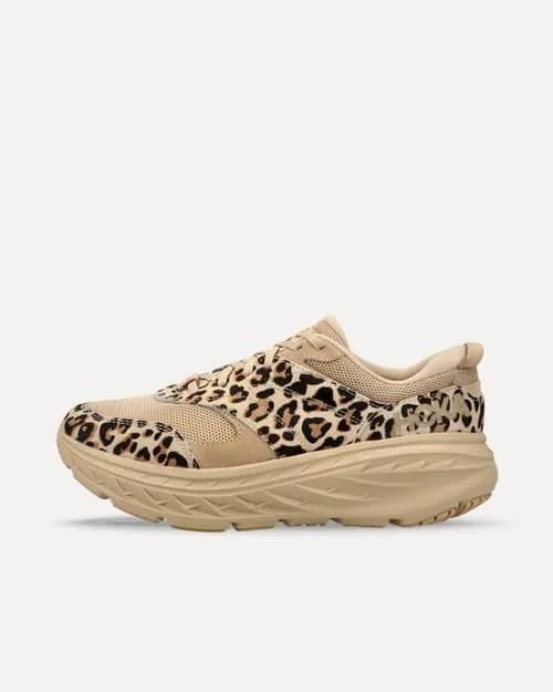 HOKA ONE ONE x Engineered Garments Bondi L SAND LEOPARD PRINT 1127736-SLPT sneaker