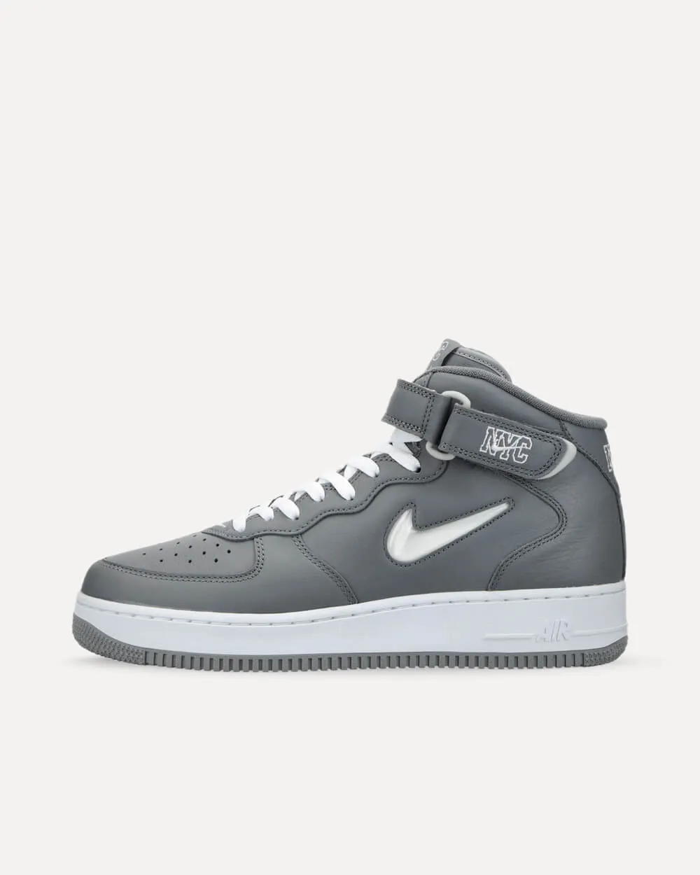 Nike Air Force 1 Mid ’07 QS „NYC Cool Grey“ COOL GREY/WHITE-METALLIC SILVER DH5622-001 sneaker