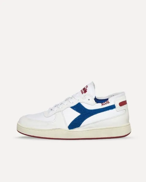 Diadora Mi Basket Row Cut Terry Bianco / Blu Reflex 201.178542-C6850 sneaker