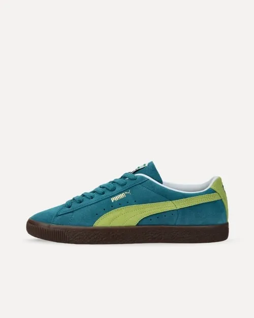 Puma Suede VTG Blue Coral-Yellow Alert-Gum 374921-17 sneaker