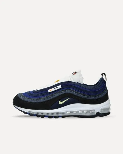 Nike Air Max 97 SE AMRC „Running Club“ BLACK/LIGHT ZITRON-DEEP ROYAL BLUE-OBSIDIAN DH1085-001 sneaker