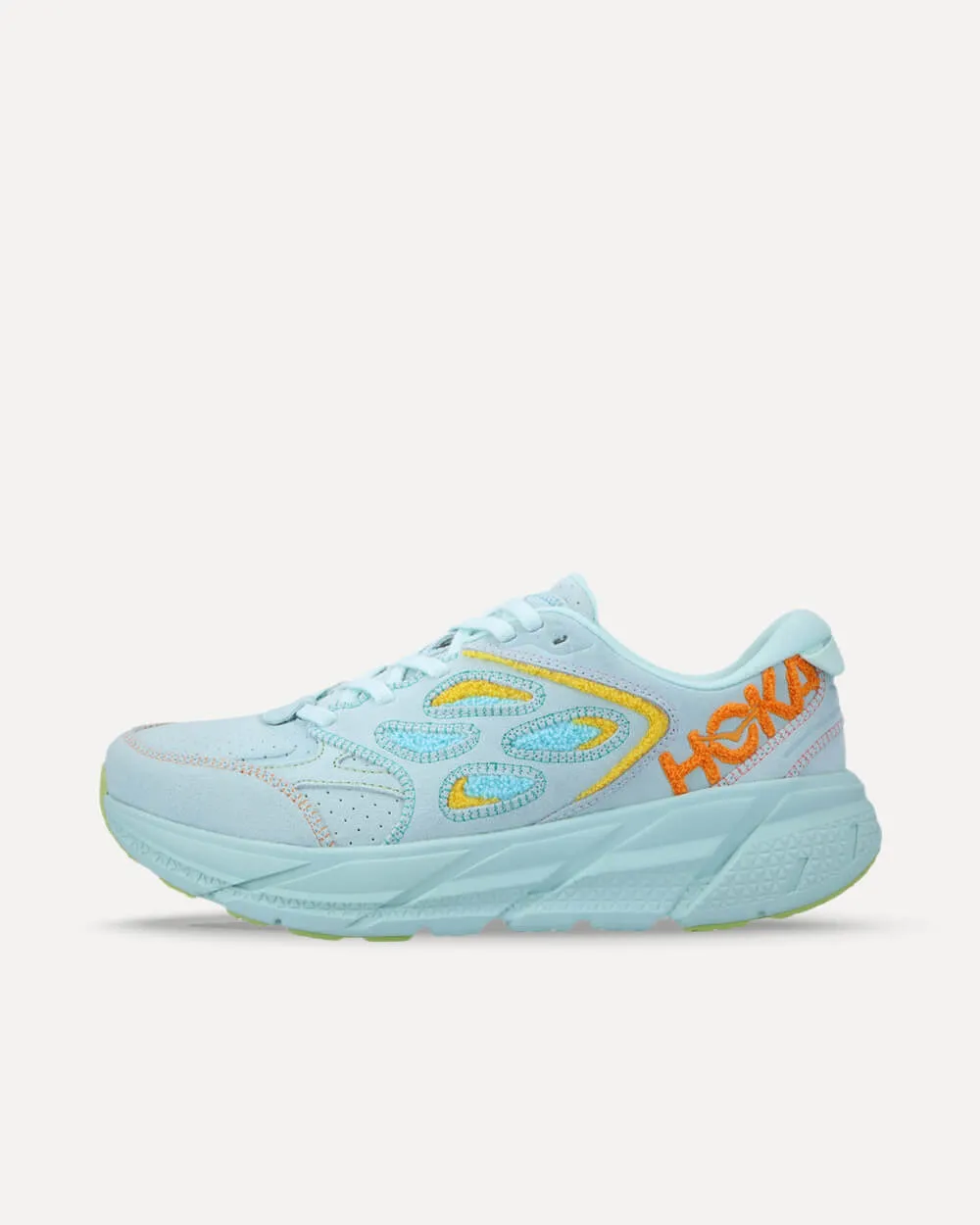 HOKA ONE ONE U Clifton L Embroidery „Blue Glass“ BLUE GLASS / RADIANT YELLOW 1126854-BGRYL sneaker