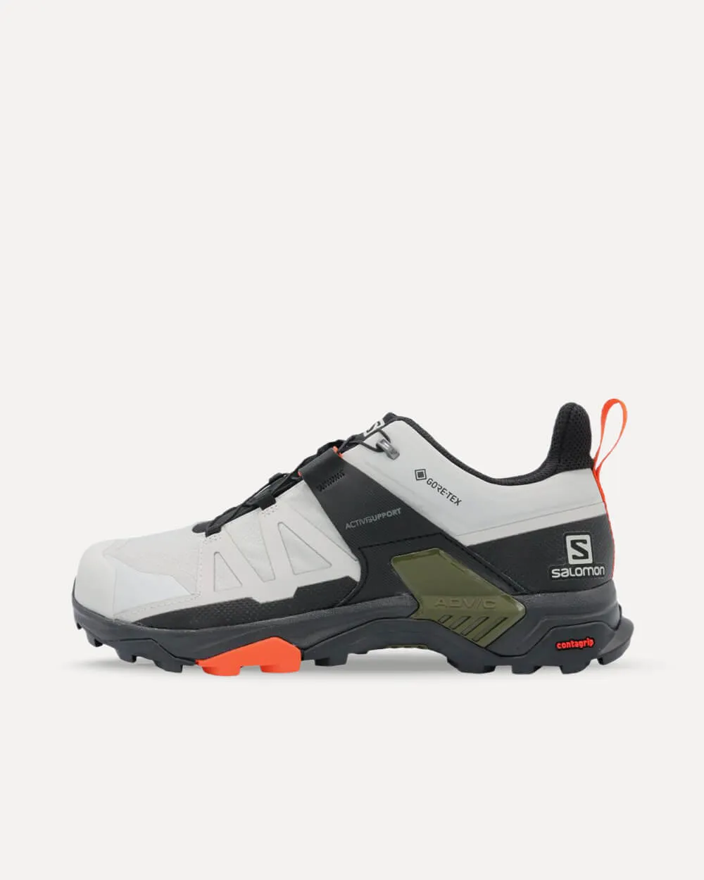 Salomon X Ultra 4 GTX Lunar Rock / Black / Cherry Tomato L41385400 sneaker