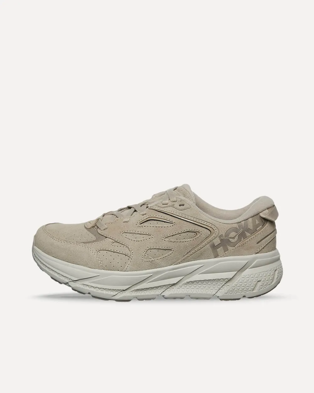 HOKA ONE ONE Clifton L Suede Simply Taupe / Pumice Stone 1122571-STPST sneaker