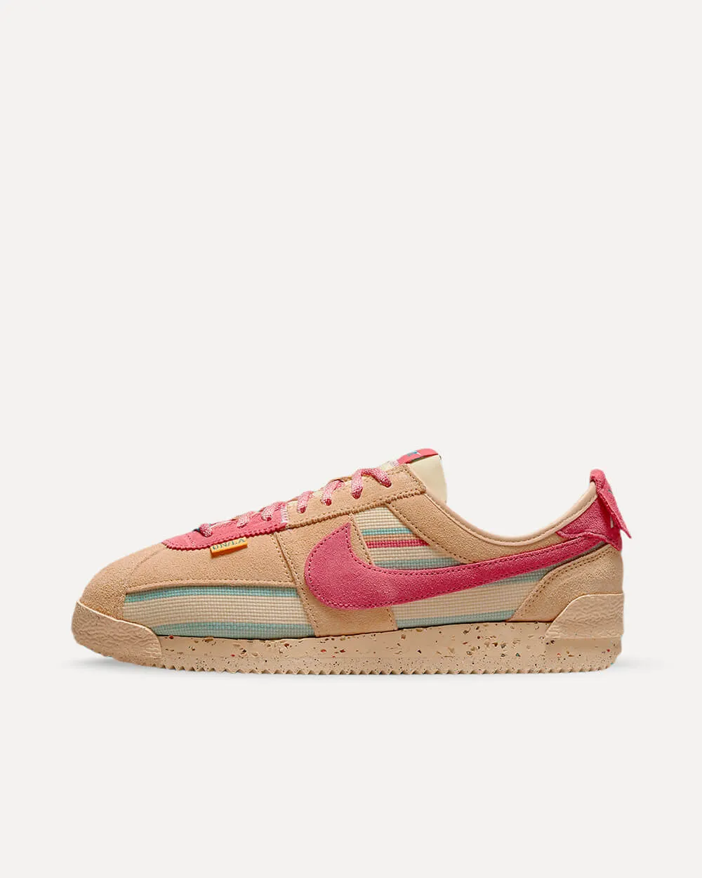 Nike x Union LA Cortez SP „Sesame“ SESAME/PINK CLAY-DUTCH GREEN DR1413-200 sneaker