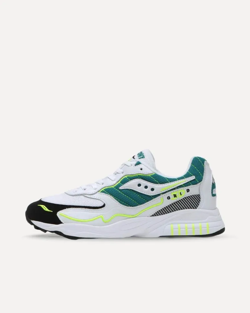 Saucony 3D Grid Hurricane “Green” White / Green S70646-1 sneaker