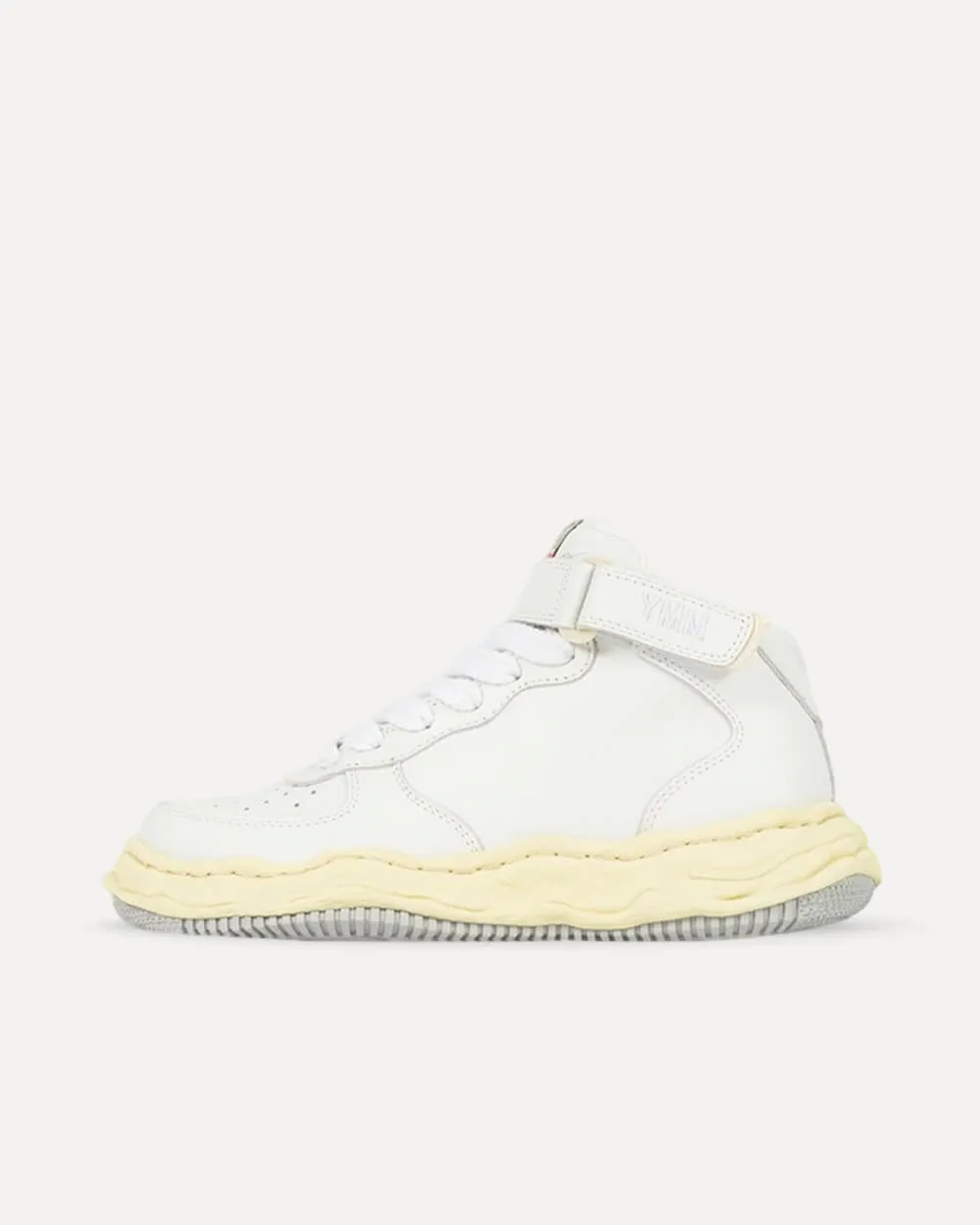 Maison Mihara Yasuhiro Wayne OG Sole Leather High-Top Bone / Ecru / Light Grey A09FW729-WHT sneaker