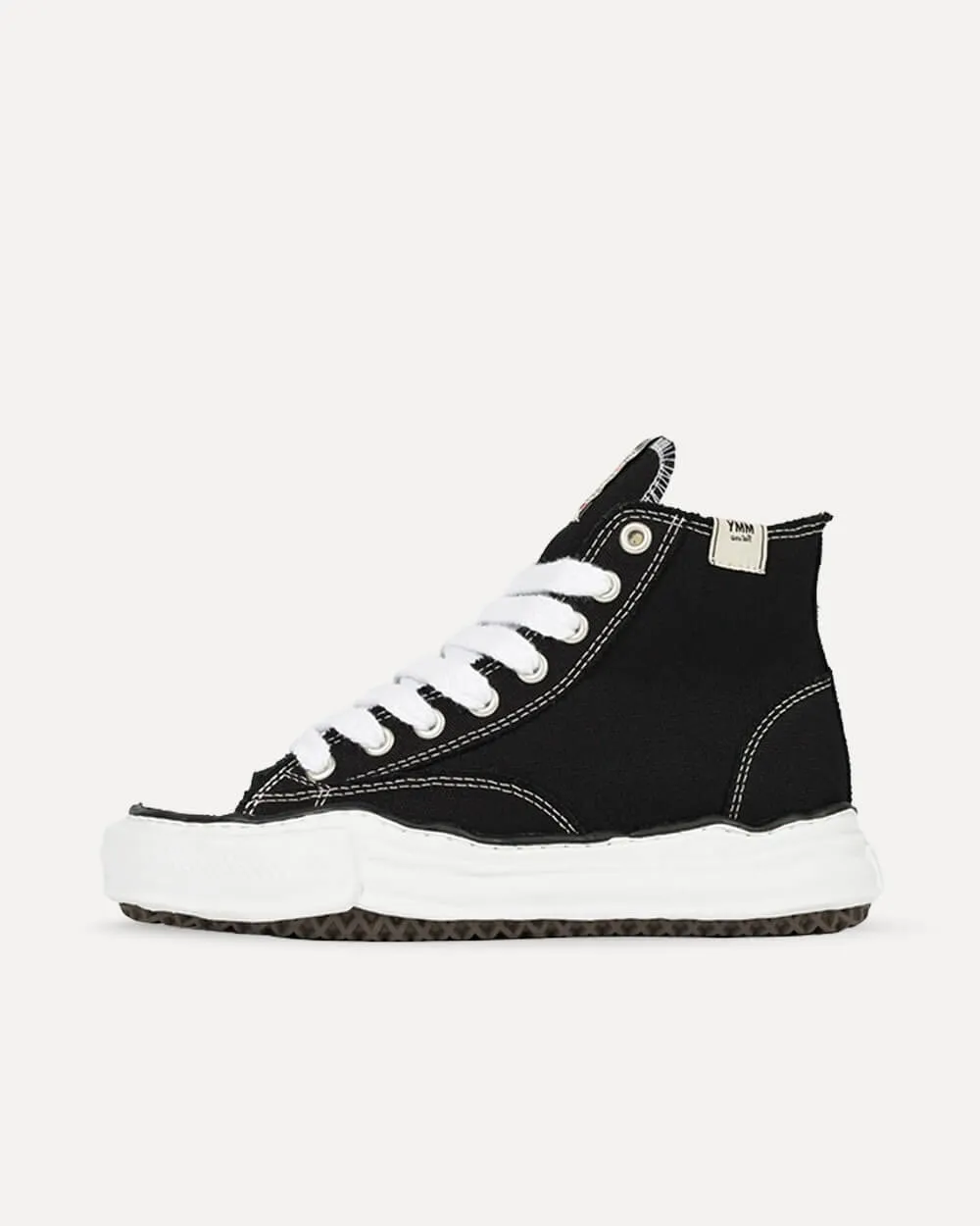 Maison Mihara Yasuhiro Peterson OG Sole Canvas High-Top Black / White A01FW701-BLK sneaker