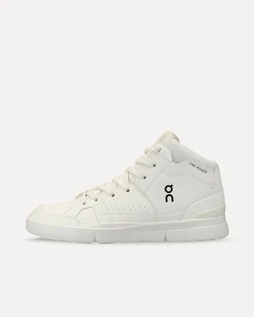 On The Roger Clubhouse Mid ALL WHITE 98.98503 sneaker