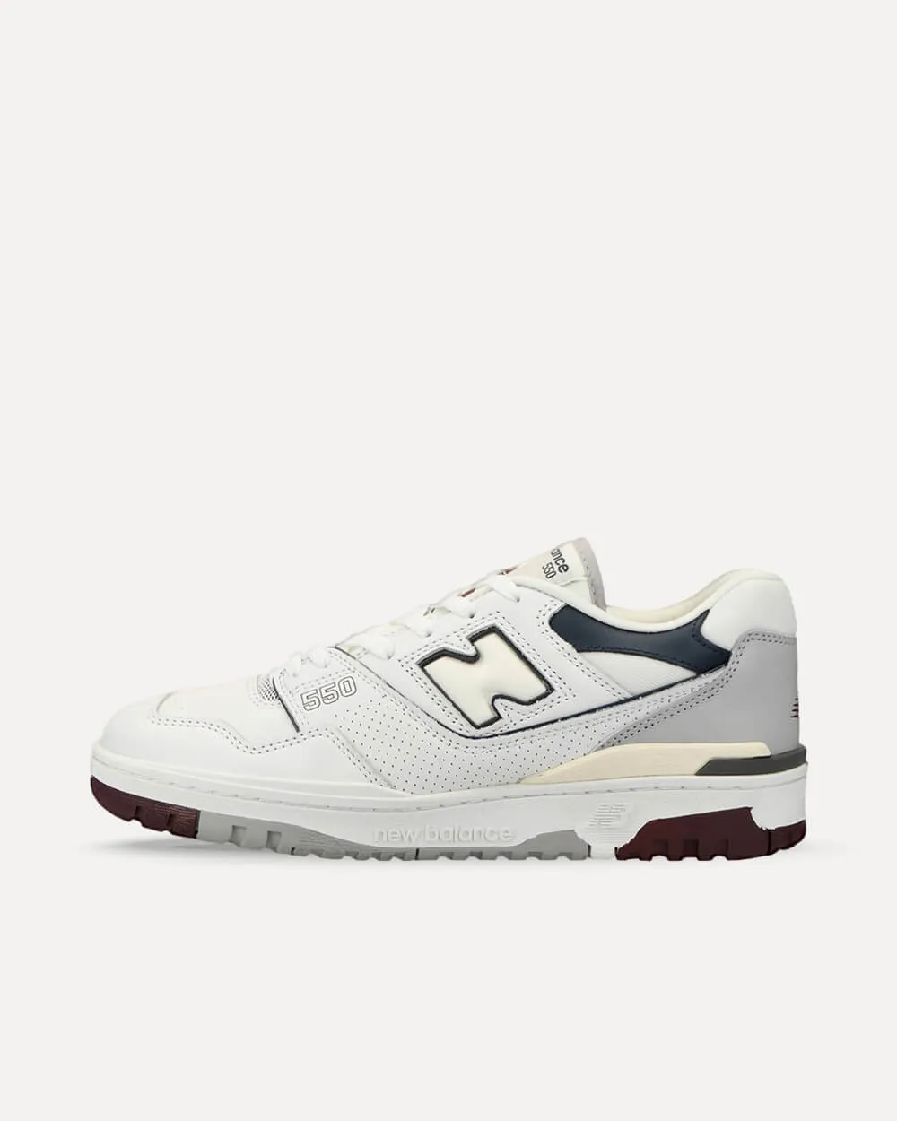 New Balance BB550PWB White / Burgundy / Navy BB550PWB sneaker