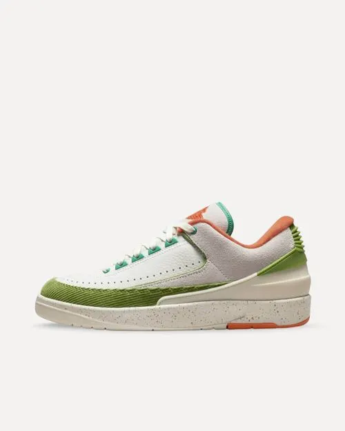 Nike x Titan Wmns Air Jordan 2 Low Sail/Safety Orange-Chlorophyll-Coconut Milk DV6206-183 sneaker