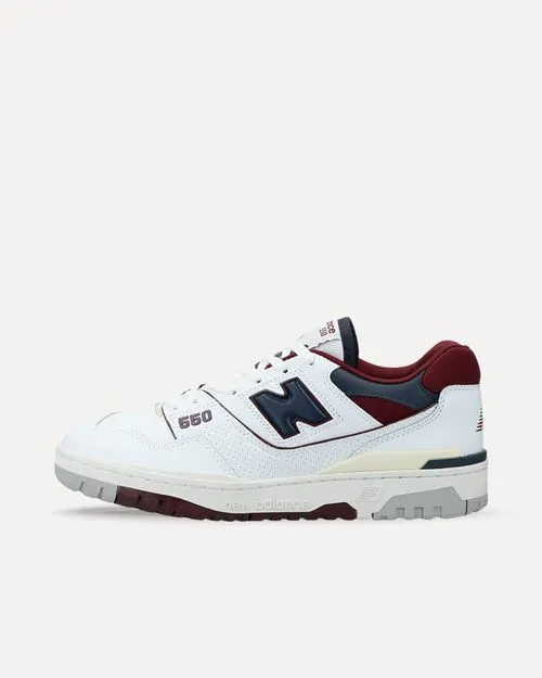 New Balance BB550NCD WHITE / NAVY / BORDEAUX BB550NCD sneaker