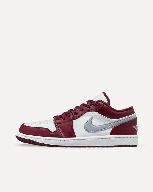 Nike Air Jordan 1 Low „Bordeaux“ Cherrywood Red / Cement Grey / White 553558-615 sneaker