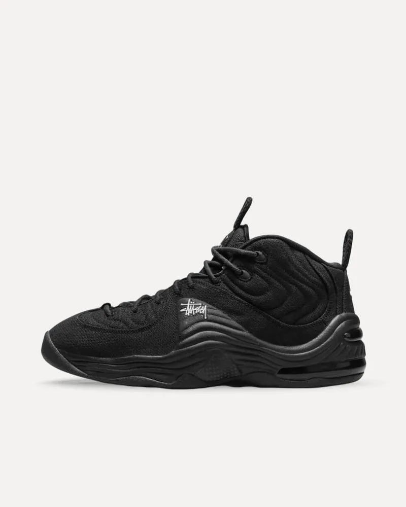 Nike x Stüssy Air Penny 2 “Black” Black/Cobalt Pulse-White DQ5674-001 sneaker