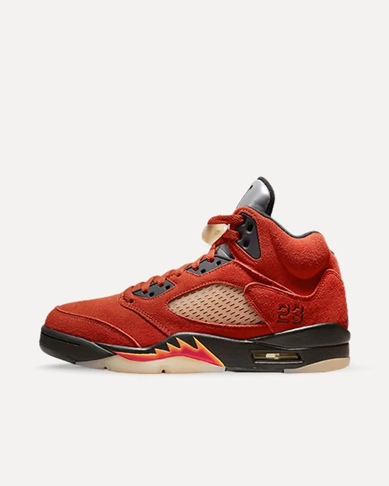 Nike Wmns Air Jordan 5 „Dunk on Mars“ Martian Sunrise/Black-Fire Red-Muslin DD9336-800 sneaker