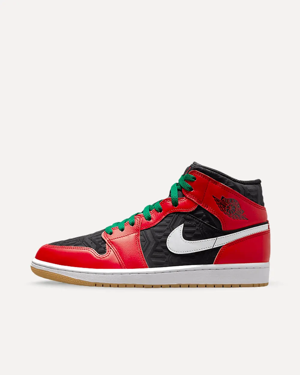 Nike Air Jordan 1 Mid SE Black / Fire Red / White / Malachite DQ8417-006 sneaker