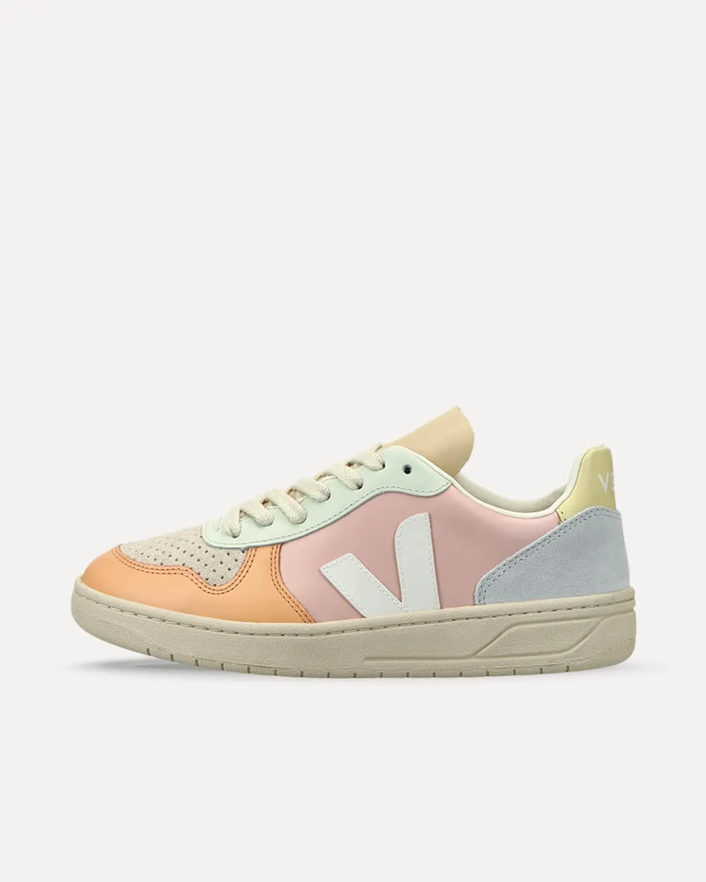 Veja V-10 Leather W PETALE_WHITE_MULTICO VX0203199 sneaker