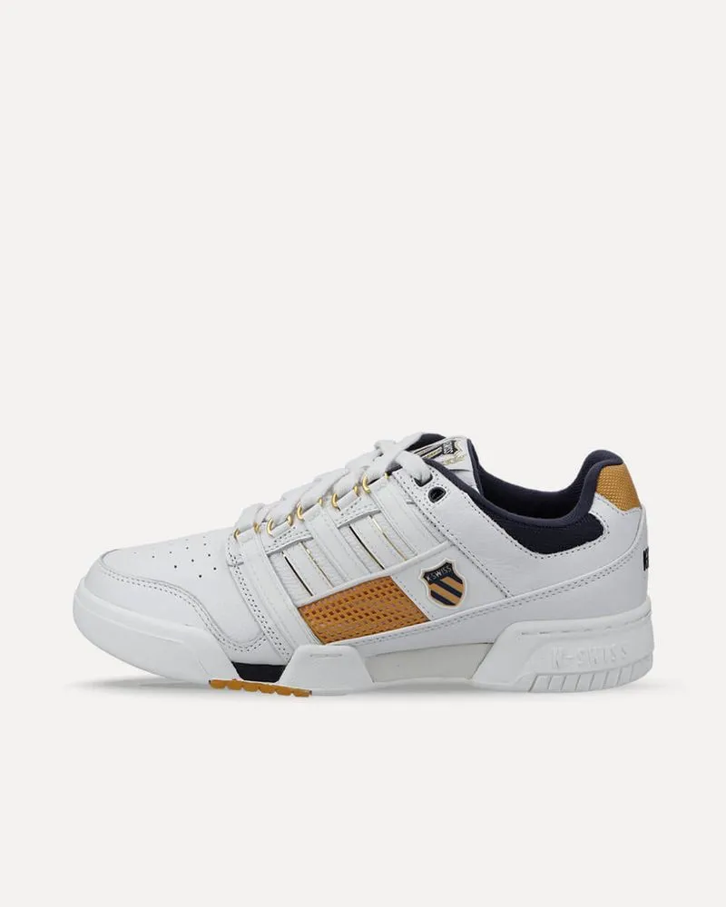 K-Swiss Gstaad Gold Brilliant White / Navy / Honey Gold 08526-143-M sneaker