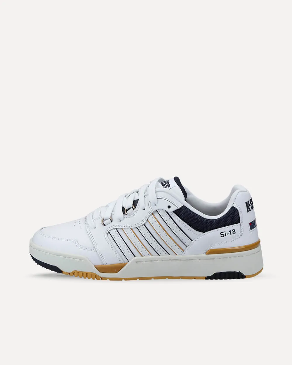 K-Swiss Si-18 Rival Brilliant White / Navy / Honey Gold 08531-109-m sneaker