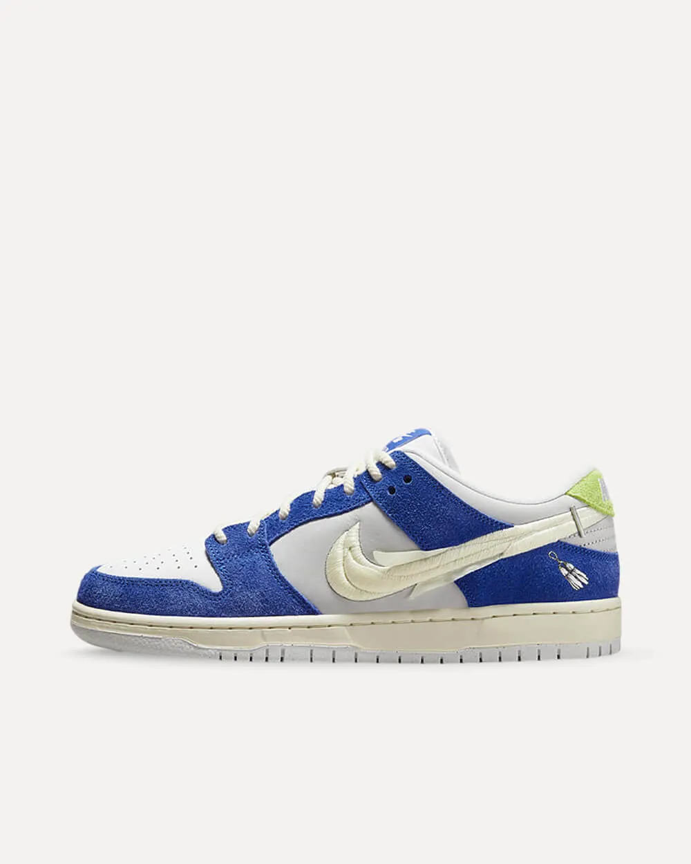 Nike Dunk Low x Fly Streetwear „Gardenia“ GAME ROYAL/SAIL/GREY FOG DQ5130-400 sneaker