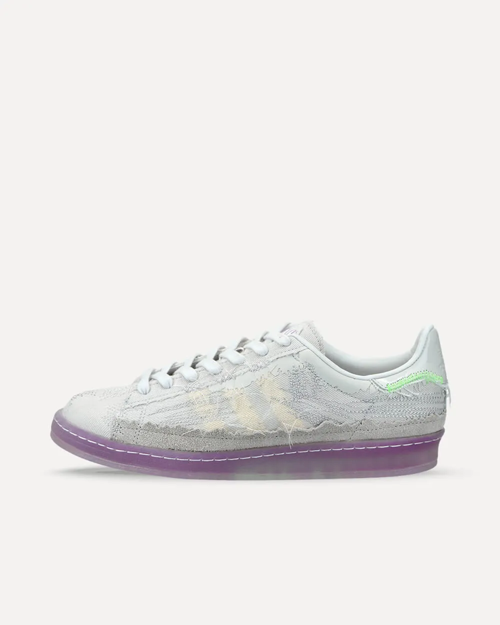 adidas Originals x Youth of Paris Campus 80s crystal white / grey one / solar green ID6805 sneaker