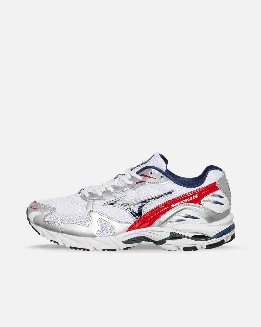 Mizuno SportStyle Wave Rider 10 OG White / Insignblue / High Risk Red D1GA210408 sneaker