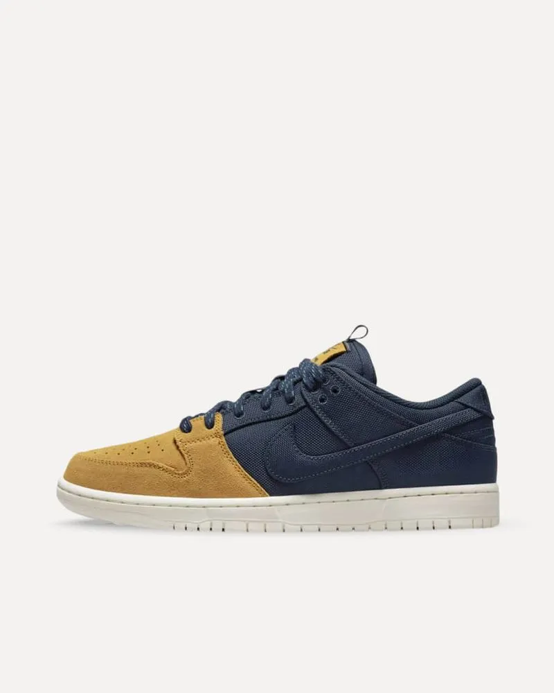 Nike SB Dunk Low Pro PRM MIDNIGHT NAVY/MIDNIGHT NAVY/DESERT OCHRE/SAIL/GREEN ABYSS/BLACK DX6775-400 sneaker