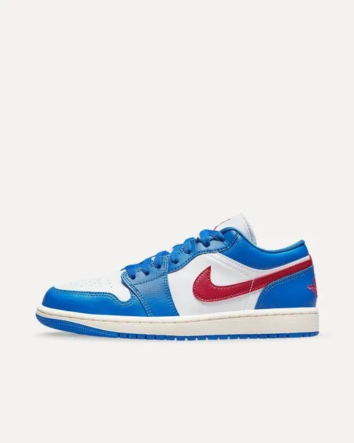 Nike Air Jordan Low 1 Sport Blue / Gym Red / White / Sail DC0774-416 sneaker