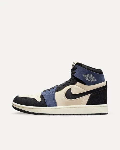 Nike Air Jordan 1 High Zoom CMFT 2 Muslin / Black / Blackened Blue / Coconut Milk DV1305-104 sneaker