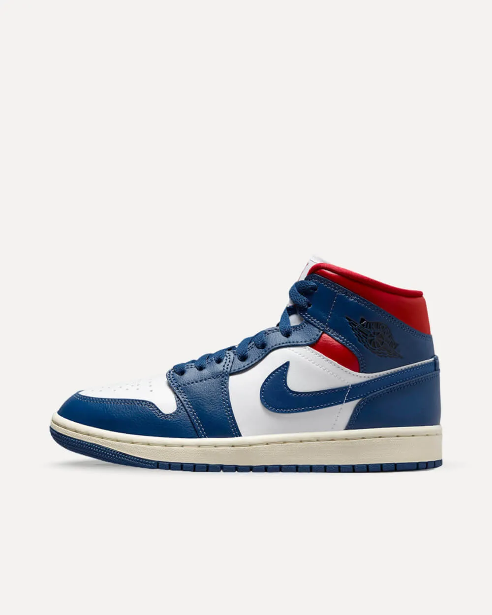 Nike Air Jordan 1 Mid White / French Blue / Gym Red / Sail BQ6472-146 sneaker