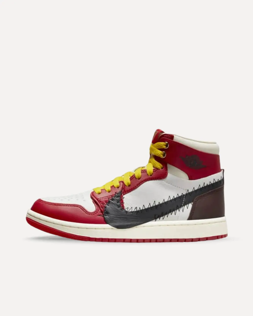 Nike x Teyana Taylor Air Jordan 1 High Zoom CMFT 2 GYM RED/BLACK-SUMMIT WHITE-EARTH-COCONUT MILK FJ0604-601 sneaker
