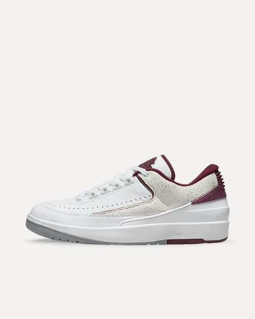 Nike Air Jordan 2 Retro Low “Cherrywood” WHITE/CHERRYWOOD RED-LIGHT STEEL GREY DV9956-103 sneaker