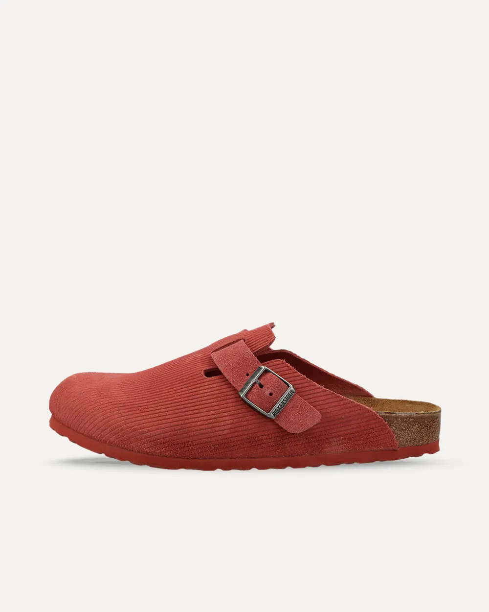 Birkenstock Boston Suede Embossed Corduroy Corduroy Sienna Red 1025645 sneaker