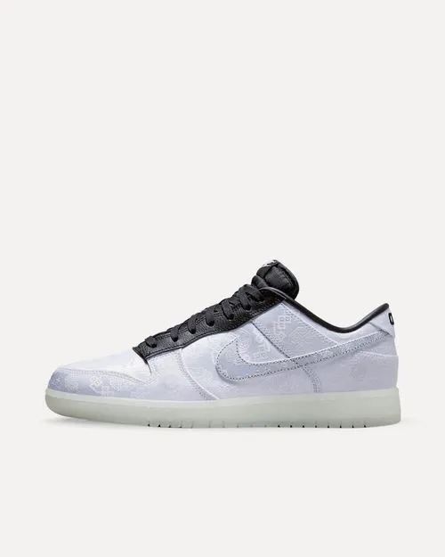 Nike x CLOT x Fragment Design Dunk Low „20th Anniversary“ White/White-Black FN0315-110 sneaker