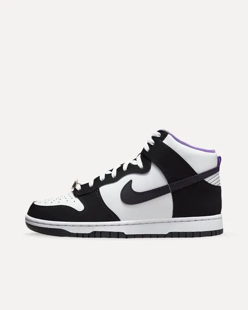 Nike Dunk High Retro PRM EMB Black / Black / White / Action Grape DR9512-001 sneaker