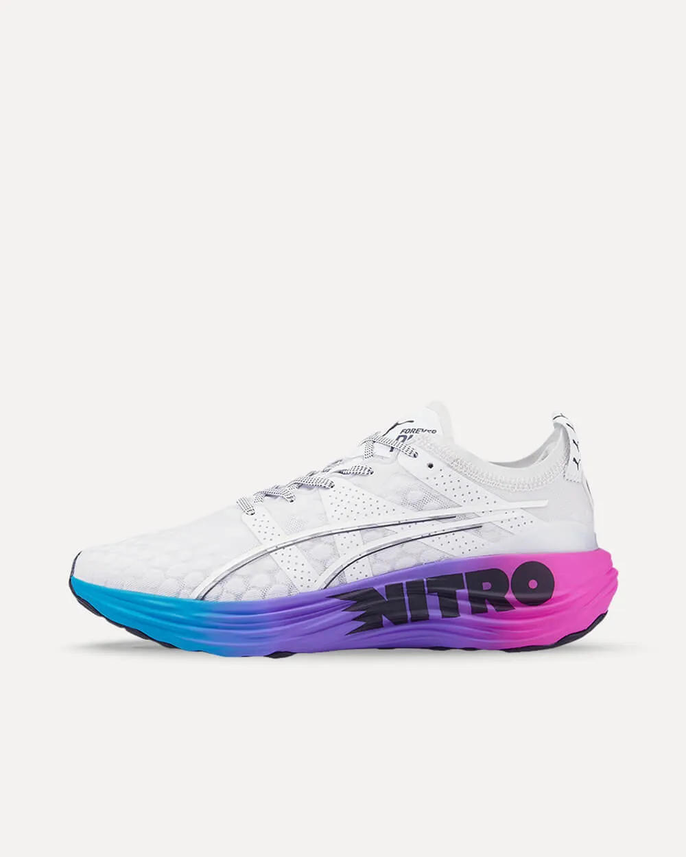 Puma ForeverRun Nitro Sunset Puma White / Luminous Blue / Electric Orchid 380007-02 sneaker