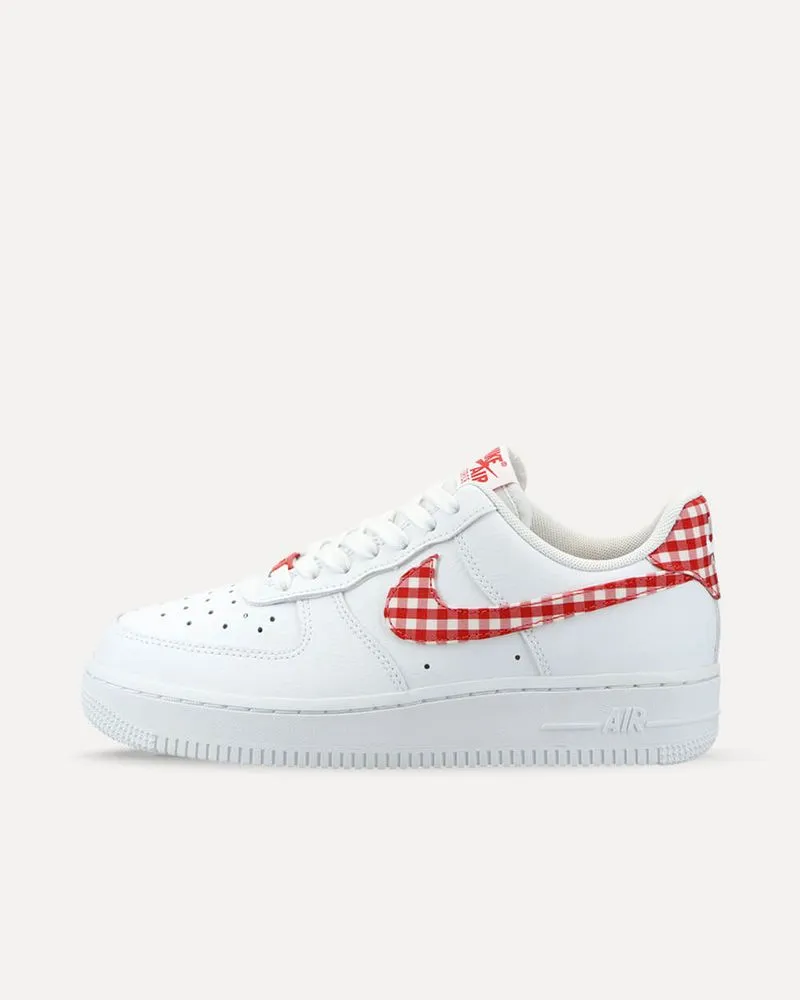 Nike Air Force 1 Low ’07 „Gingham Plaid“ WHITE/MYSTIC RED DZ2784-101 sneaker
