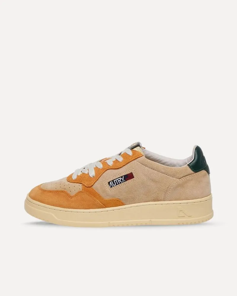 Autry Medalist Low Suede / Suede Ecru / Orange AULMSS16 sneaker