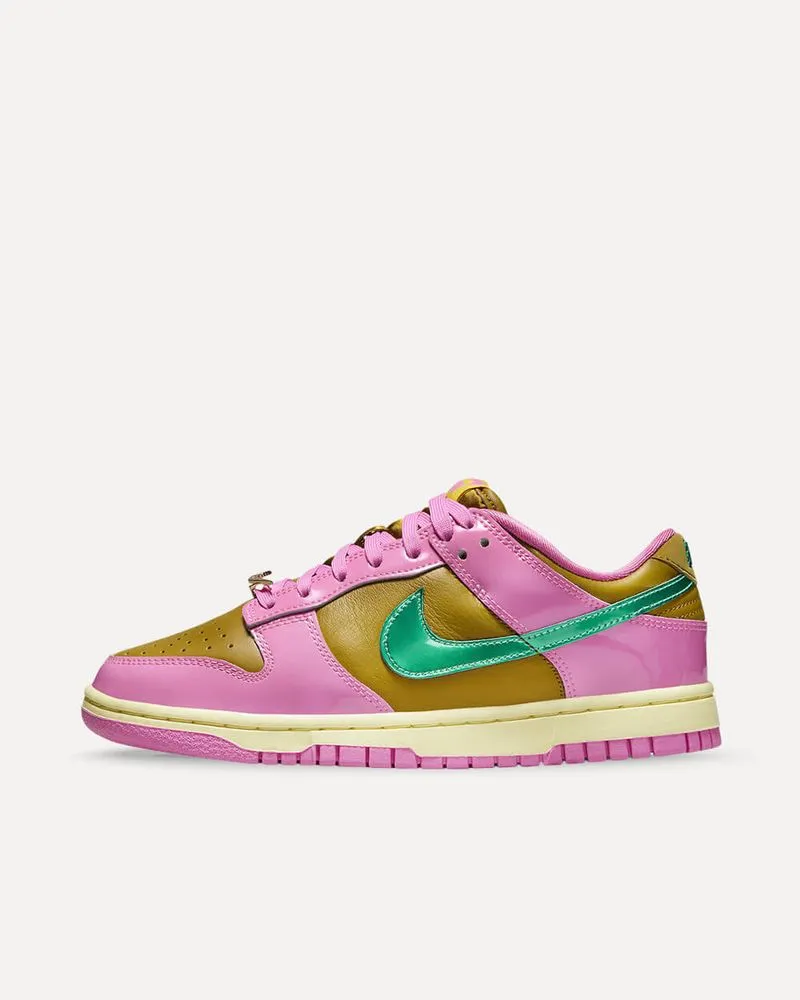 Nike x Parris Goebel Dunk Low PLAYFUL PINK/MULTI-COLOR/BRONZINE/CLEAR JADE/LUMINOUS GREEN FN2721-600 sneaker