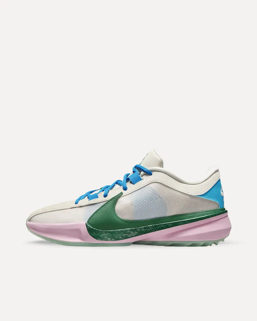 Nike Zoom Freak 5 „Five The Hard Way“ Sail/Blue-Pink-Green DX4985-100 sneaker