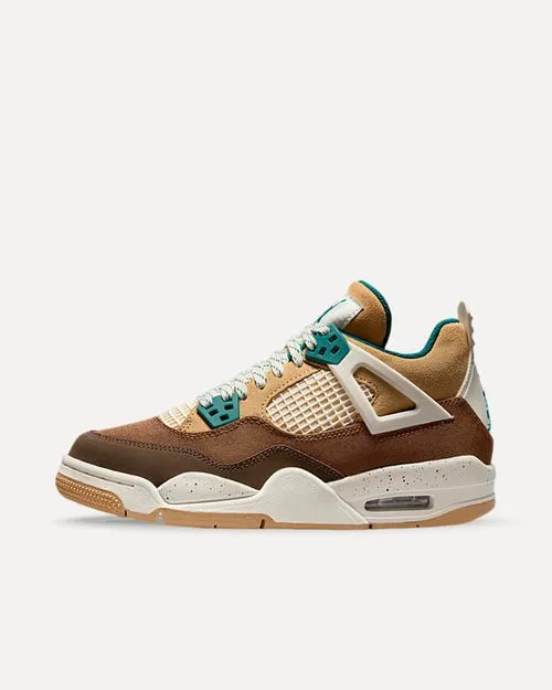 Nike Air Jordan 4 Retro GS „Cacao Wow“ CACAO WOW/GEODE TEAL/ALE BROWN/TWINE/SAIL/LUMINOUS GREEN FB2214-200 sneaker