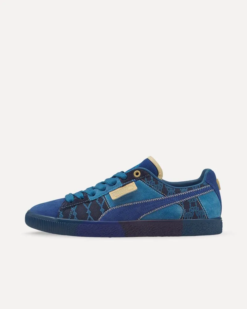 Puma x DAPPER DAN Clyde Pre-Game Runway Blazing Blue-Blazing Blue-Lake Blue 392082-01 sneaker