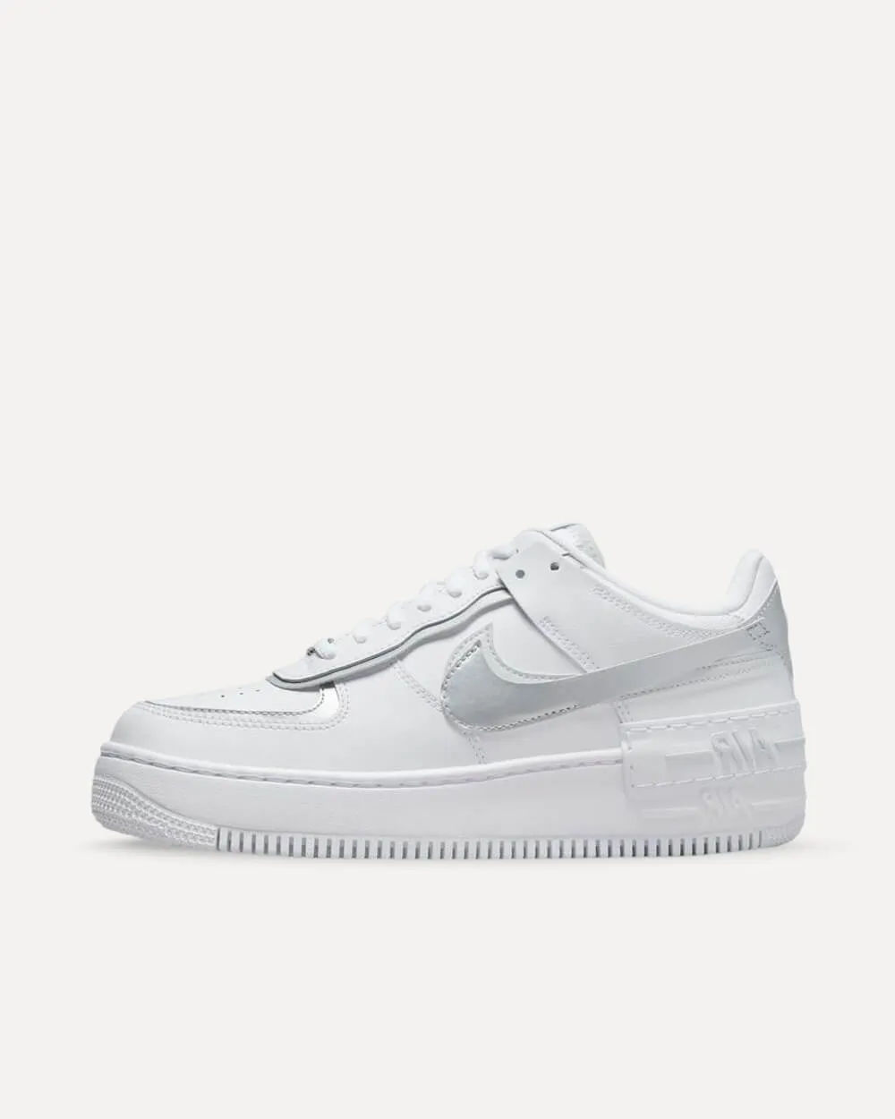 Nike Air Force 1 Shadow White / Metallic Silver / Pure Platinum CI0919-119 sneaker