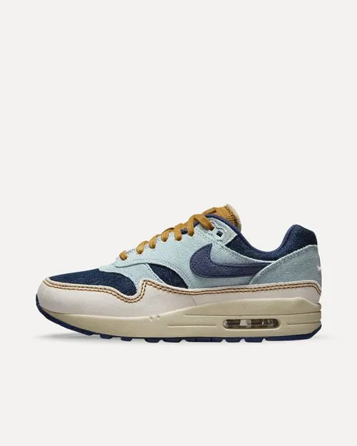 Nike Air Max 1 87 Denim „Aura“ Aura/Midnight Navy-Pale Ivory FQ8900-440 sneaker