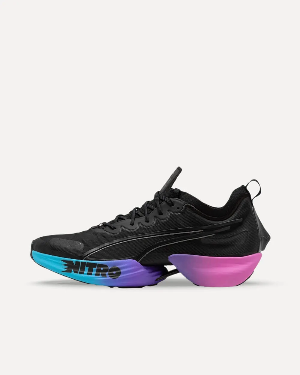 Puma Fast-R Nitro Elite Sunset Puma Black / Luminous Blue / Electric Orchid 380006-01 sneaker