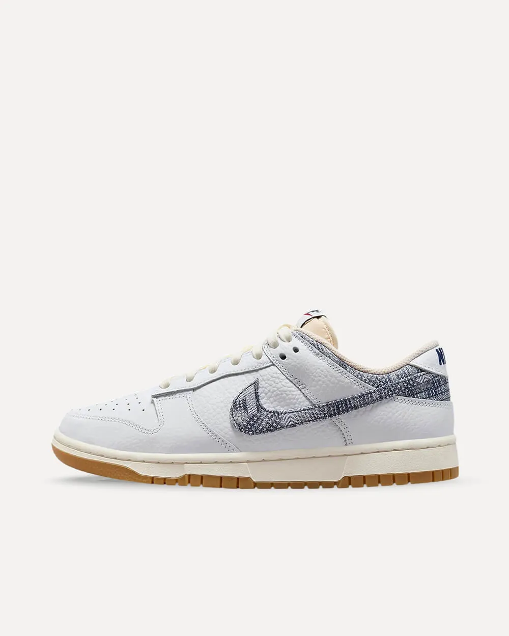 Nike Dunk Low „Washed Denim“ White / Midnight Navy / Gym Red / Sail FN6881-100 sneaker