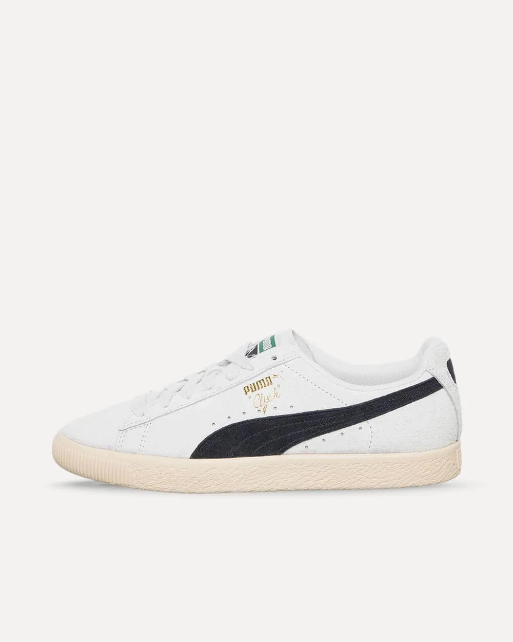 Puma Clyde Hairy Suede Sedate Gray / Cashew 393115-01 sneaker