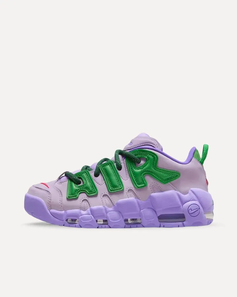 Nike x AMBUSH Air More Uptempo Low LILAC/APPLE GREEN/UNIVERSITY RED FB1299-500 sneaker